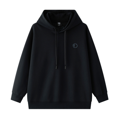 半墨大码男装刺绣连帽卫衣男秋季新款胖子肥佬中国风潮流绣花外套