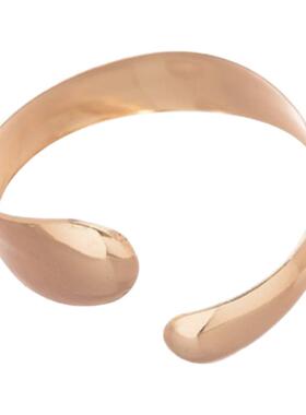 椭圆形光面开口手镯套装欧美夸张ins时尚百搭手环轻奢高级感手饰