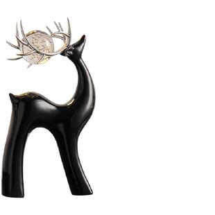 创意水晶球陶瓷鹿摆件轻奢客厅电视柜酒柜家居装饰品高档艺术摆设