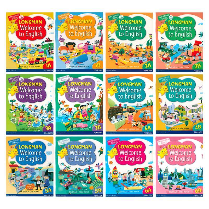 原版进口香港朗文小学英语教材旧版longman welcome to English  1A1B课本一年级上外国语学校旧版LWTE清仓促销