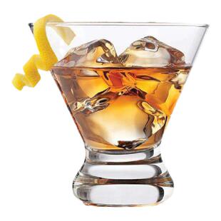 利比有脚冰激凌玻璃杯子餐厅V型甜品杯冰淇淋杯酒吧鸡尾酒洋酒杯