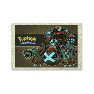 塞尔达联名宝可梦动漫游戏巨金怪大葱鸭丝圈地垫入户进门口脚垫子