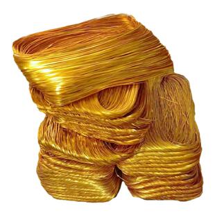 景泰蓝掐丝珐琅画专用金丝氧化铝丝05扁丝0.3银丝铜丝盒装diy手工