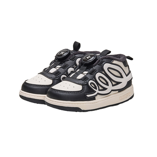 卡特兔儿童板鞋男童2025冬季鞋子宝宝加绒保暖儿童棉鞋女童童鞋