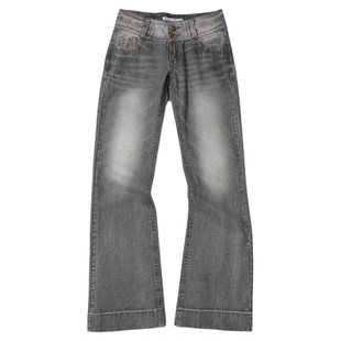 eihey诶嘿Jennie同款重工钉珠复古水洗直筒牛仔裤宽松拖地长裤女