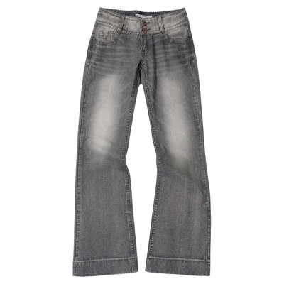 eihey诶嘿Jennie同款重工钉珠复古水洗直筒牛仔裤宽松拖地长裤女