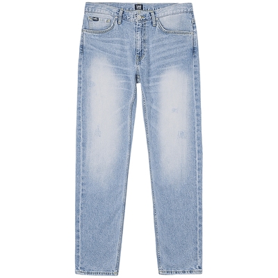 【张凌赫代言】Lee25冬新品舒适中腰锥形五袋款浅蓝色男牛仔裤