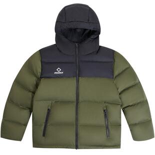 准者儿童羽绒服冬季新款白鸭绒连帽短款羽绒服防风防油保暖面包服