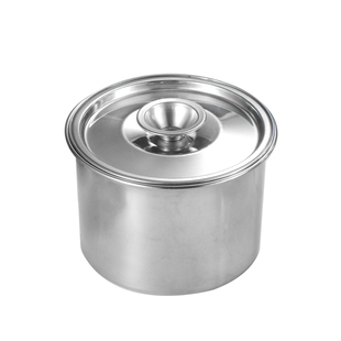 不锈钢味盅 小号调味罐 调料缸盐罐猪油辣椒带盖罐子圆形厨房专用
