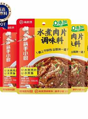 海底捞水煮肉片调味料100g家用川味水煮鱼水煮牛羊肉麻辣香锅底料