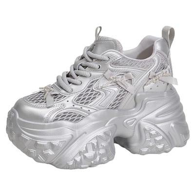 小个子运动老爹鞋厚底内增高女鞋