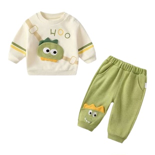 男宝宝春装套装2026新款女宝1小童3岁小男孩衣服小男童春季两件套