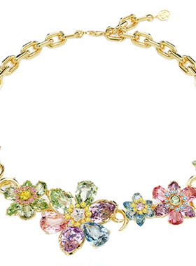 【明星同款】施华洛世奇Idyllia花朵项链施家富贵花送礼物