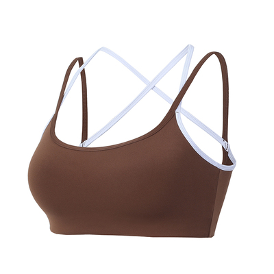 ANNERUN撞色双肩带运动内衣