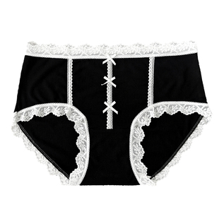 高弹蕾丝大码内裤女胖mm10A抑菌纯棉裆2025新款性感薄款三角短裤