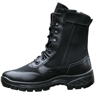 轻便目击者战靴网眼拉链