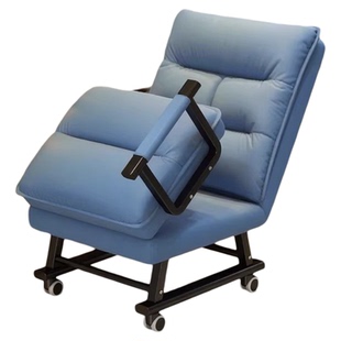 折叠躺椅办公室午休床工位休息椅家用宿舍坐躺睡三用椅靠背沙发椅