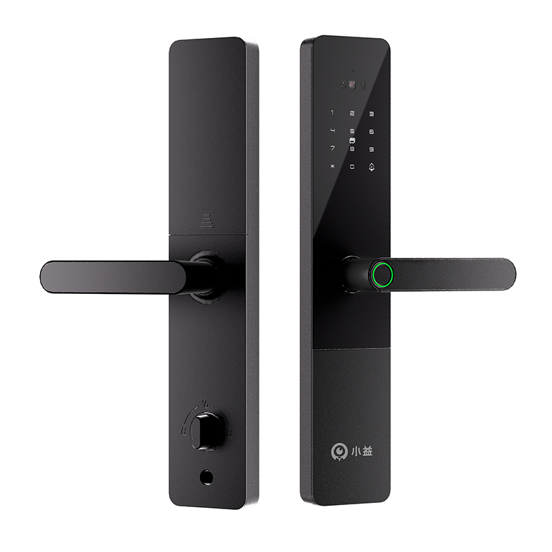 小益指纹锁家用防盗门智能门锁人脸识别入户门电子锁木门密码锁