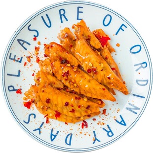 老乖二中鸡脚冷吃鸡尖零食小包装麻辣香辣味翅尖泡椒翅膀夜宵充饥