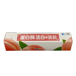 一夫牙膏120g蛋白酶洁白清新劲爽鲜沁水蜜桃薄荷香清口气味觉牙膏