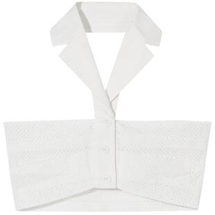 IT Philosophy di Lorenzo Serafini女装挂脖上衣翻领抹胸上衣