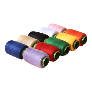 家用小卷402黑线缝纫线白色细线衣服手缝线针线缝纫机线缝衣线