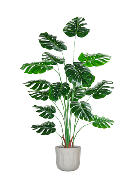 北欧风仿真绿植龟背竹树室内装饰