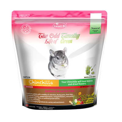 包邮会员 SWEETBI碧甜自然草本美毛高级龙猫粮^保质期27年5月