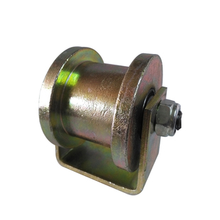 轨道轮子V型U型重型单边轮防锈彩钢H型加厚槽轮大门滑轮铁轨道轮