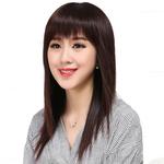 假发女长发全头套长直发中长中老年女士真发全真人发刘海发套自然