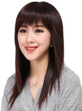 假发全头套长直逼真女士刘海