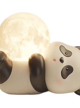 熊猫小夜灯卧室睡眠灯可爱治愈