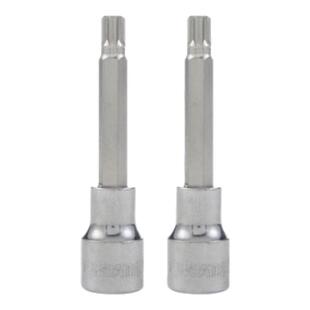 世达12.5mm系列100mm长12角旋具套筒加长批头气动风炮扳手工具