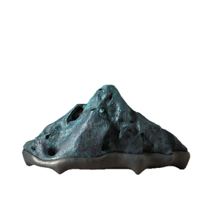 古铜官 观山薰香炉 紫铜盘香炉铜炉家用泰山山子创意中式石山摆件