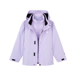 【三合一】Champion冠军男女童装25新款冬季冲锋衣抗菌羽绒服外套