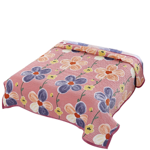 牛奶绒床盖2022秋冬款加绒加厚家用铺床单双人高端防滑婴儿绒铺盖