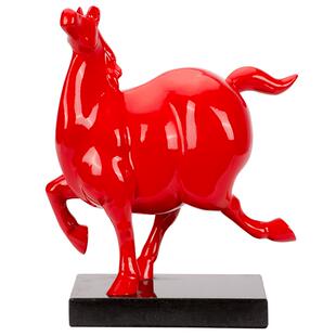阿斯蒙迪青铜红马摆件马生日生肖礼品高端商务礼欧式客厅家居摆件