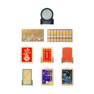 三尺鲤国潮文具屏风系列贺卡博物文创带信封含信纸感谢卡留言卡桌面摆件生日毕业祝福节日小卡片高颜值伴手礼