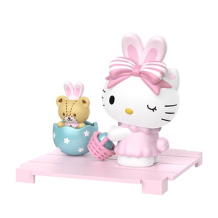 三丽鸥HelloKitty甜心玩伴盲盒手办公仔摆件凯蒂猫礼物女生可爱