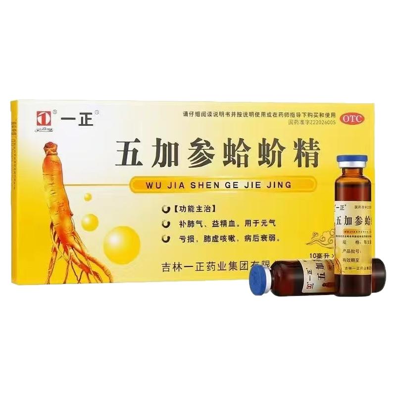 [一正]五加参蛤蚧精10ml*10支/盒