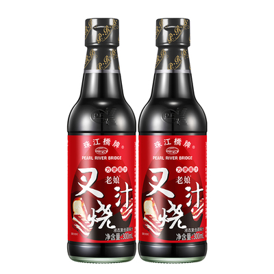 珠江桥牌老娘叉烧汁300ml广式叉烧酱商用港式秘制叉烧肉腌料家用