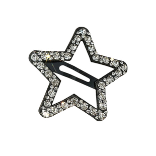 超大号钻钻星星发夹边夹女碎发夹bb夹2025新款高级感刘海简约头饰