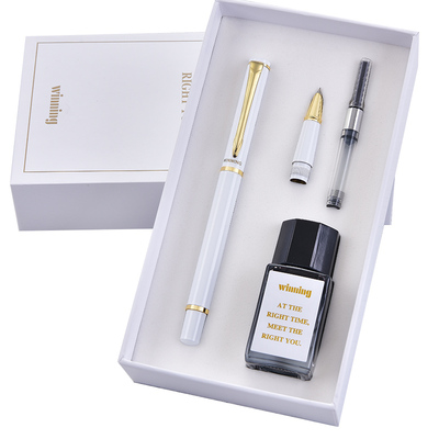 winning/文正半包尖财务金属钢笔