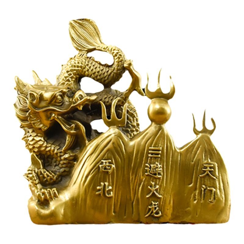 纯铜避火龙招财摆件厨房西北角