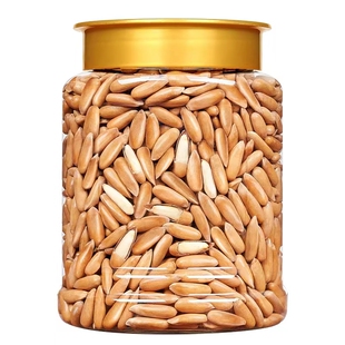 大颗粒巴西松子新货手剥长粒松子年货坚果零食批发含罐重250g500g