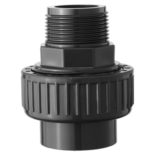 戎生UPVC外丝活接头外牙螺纹由令水管快速接头对接器PVC管件20 32