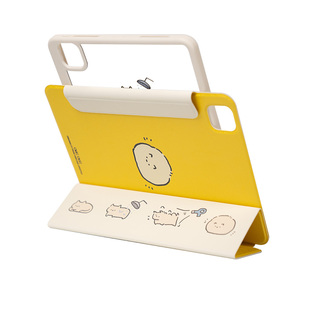 CARECASE 烘干猫咪iPad磁吸三折式保护套 可爱原创设计 适用于苹果iPad Pro10.5英寸11寸12.9寸 平板Airmini6