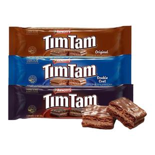 澳大利亚进口雅乐思timtam黑巧克力夹心饼干儿童休闲食品小零食
