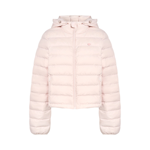 Kroche 轻暖泡芙 可溯源90白鸭绒 连帽直筒排骨羽绒服外套