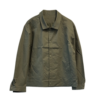 高端翻领行政夹克男春秋新款商务休闲宽松短款男外套长袖工装衬衣